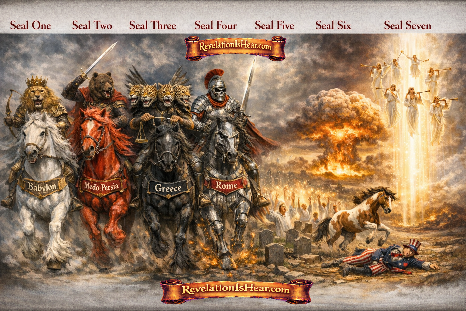 Seven Seals timeline from Babylon to Christ's return